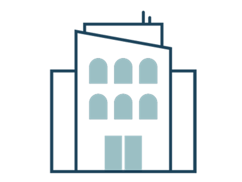 Icon Standardsize Deepblue Blue Finances Building RGB