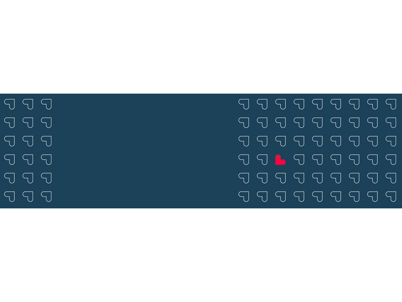 Dark Blue Heart Pattern Hero 2 1600X455
